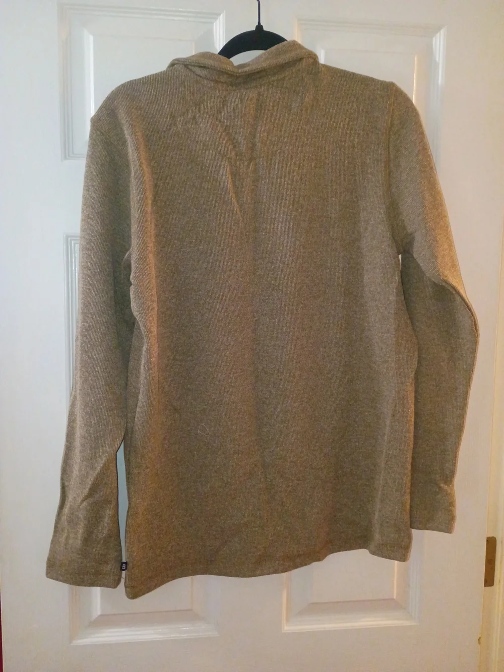 GAP Men's Oatmeal Quarter-Zip Sweater
